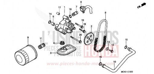 OIL FILTER/OIL PUMP VT1100C22 de 2002